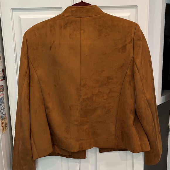 Tahari Faux Suede Jacket - Size 14 - Picture 3 of 6